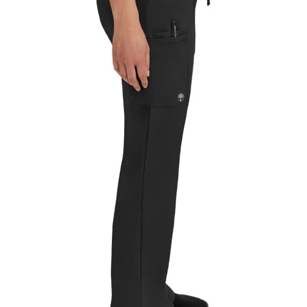 HH Works by Healing Hands XXS Women's Rebecca Drawstring Flare Scrub Pant Black